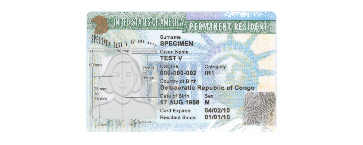 Example Green Card